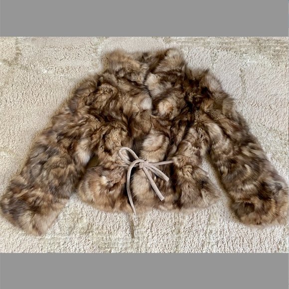 Brand New Reversible Golden Sable Fur Jacket made in Italy - Picture 2 of 16